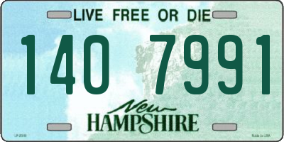 NH license plate 1407991