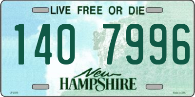 NH license plate 1407996