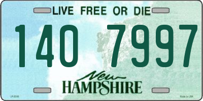 NH license plate 1407997