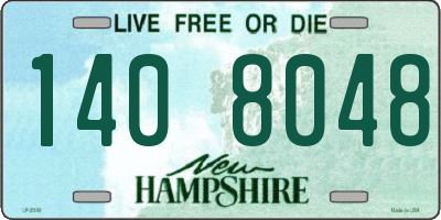 NH license plate 1408048