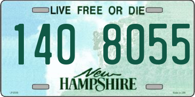 NH license plate 1408055