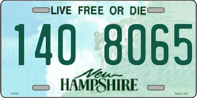 NH license plate 1408065