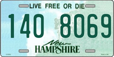 NH license plate 1408069