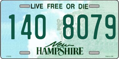 NH license plate 1408079