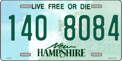 NH license plate 1408084