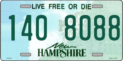 NH license plate 1408088