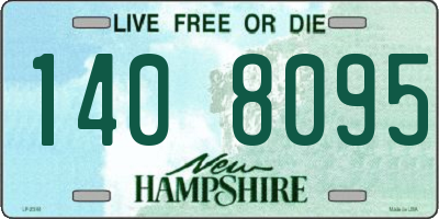 NH license plate 1408095