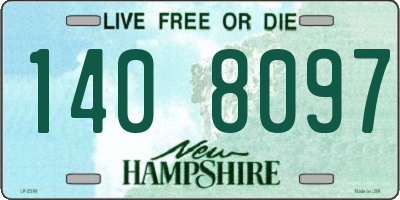 NH license plate 1408097