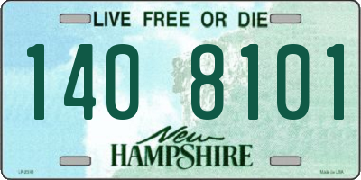 NH license plate 1408101