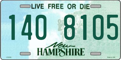 NH license plate 1408105