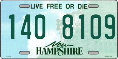 NH license plate 1408109