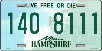 NH license plate 1408111