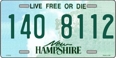 NH license plate 1408112