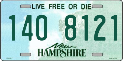 NH license plate 1408121