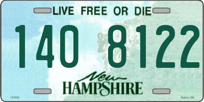 NH license plate 1408122