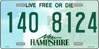 NH license plate 1408124