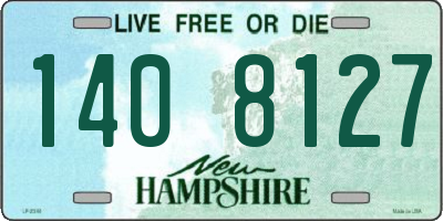 NH license plate 1408127