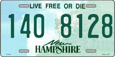 NH license plate 1408128