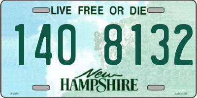 NH license plate 1408132