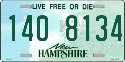 NH license plate 1408134