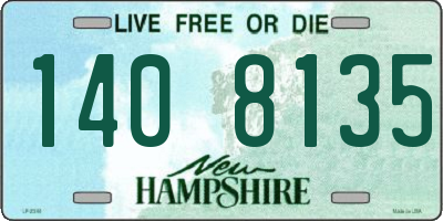 NH license plate 1408135