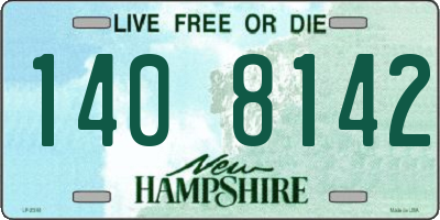 NH license plate 1408142