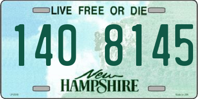 NH license plate 1408145