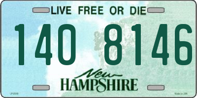 NH license plate 1408146