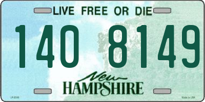 NH license plate 1408149