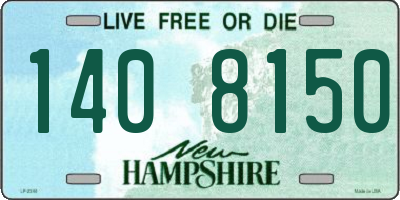 NH license plate 1408150