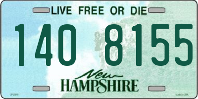 NH license plate 1408155