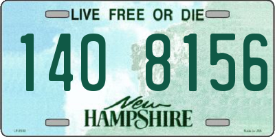 NH license plate 1408156