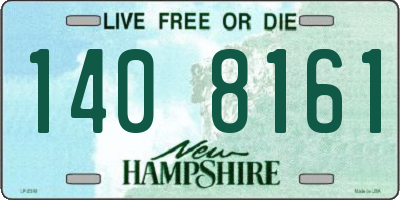 NH license plate 1408161