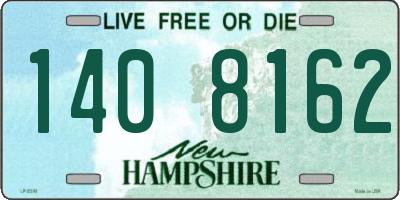 NH license plate 1408162