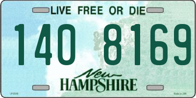 NH license plate 1408169