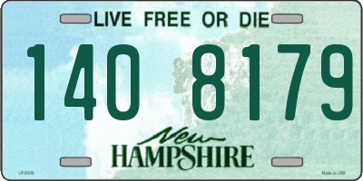 NH license plate 1408179