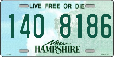 NH license plate 1408186