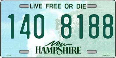 NH license plate 1408188