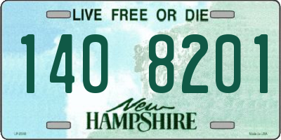 NH license plate 1408201