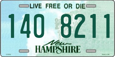 NH license plate 1408211