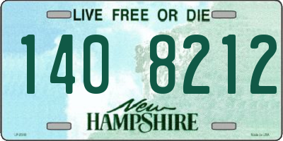 NH license plate 1408212