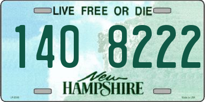 NH license plate 1408222