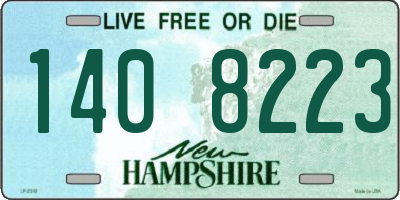 NH license plate 1408223