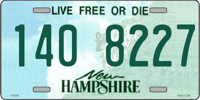 NH license plate 1408227