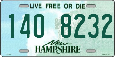 NH license plate 1408232