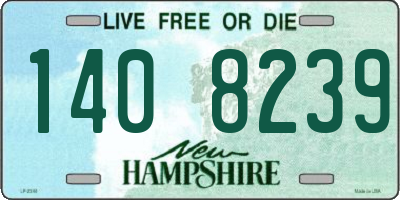 NH license plate 1408239