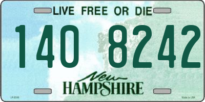 NH license plate 1408242