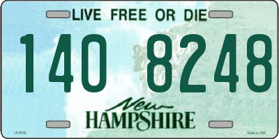 NH license plate 1408248