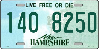 NH license plate 1408250