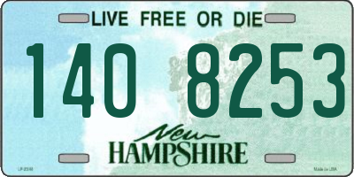 NH license plate 1408253